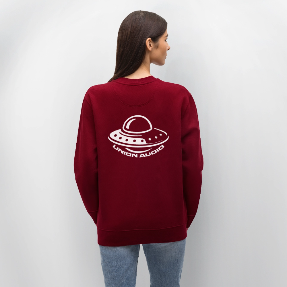 UFO Unisex Organic Sweatshirt - burgundy