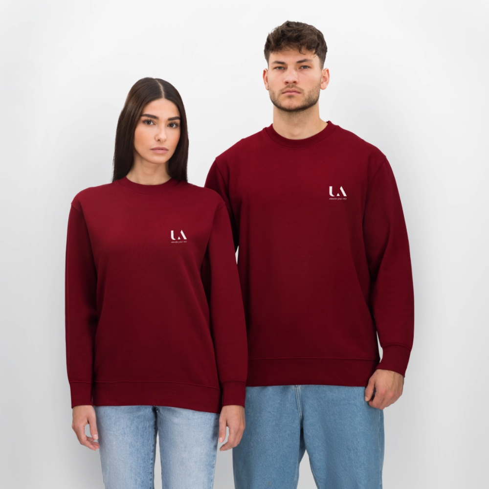UFO Unisex Organic Sweatshirt - burgundy